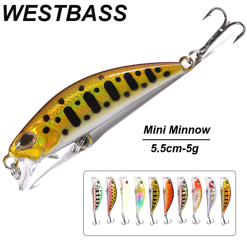 Fishing Lure Jerkbait - WESTBASS 1PX микро-приманка в виде гольяна