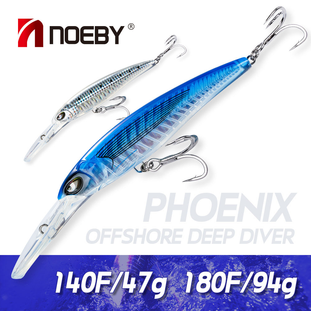 Fishing Lure Crankbait - NOEBY Deep Diver Trolling Minnow 140мм