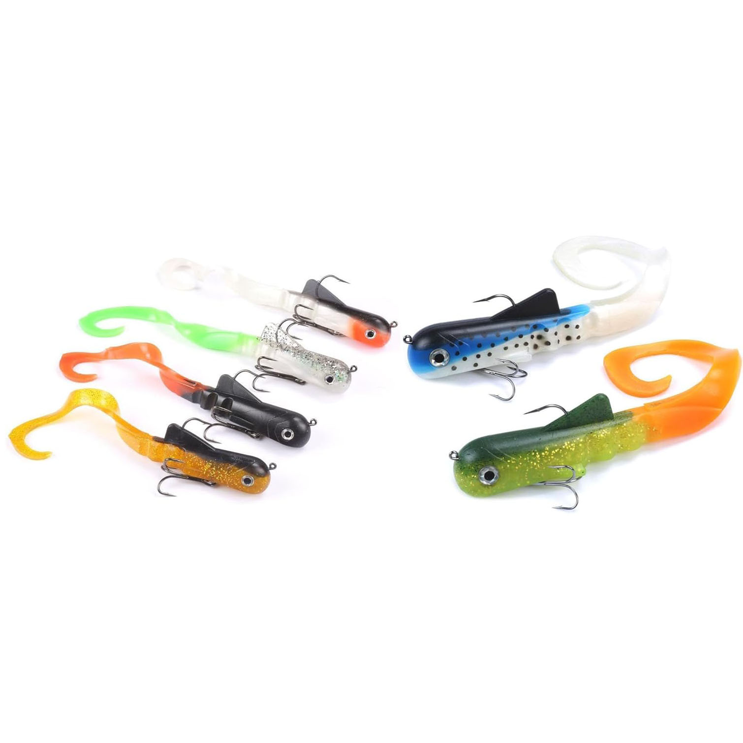 Fishing Lure Soft Plastic - Мягкая рыболовная приманка, 6 шт./лот, щука,