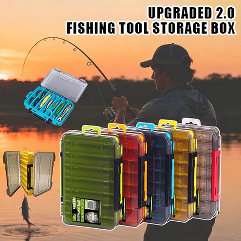 Fishing Lure Box - Двусторонняя компактная коробка для рыболовных снастей