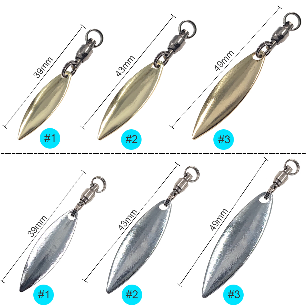 10 шт., лезвия вербового листа – обзор и цена Fishing Lure Blade Bait
