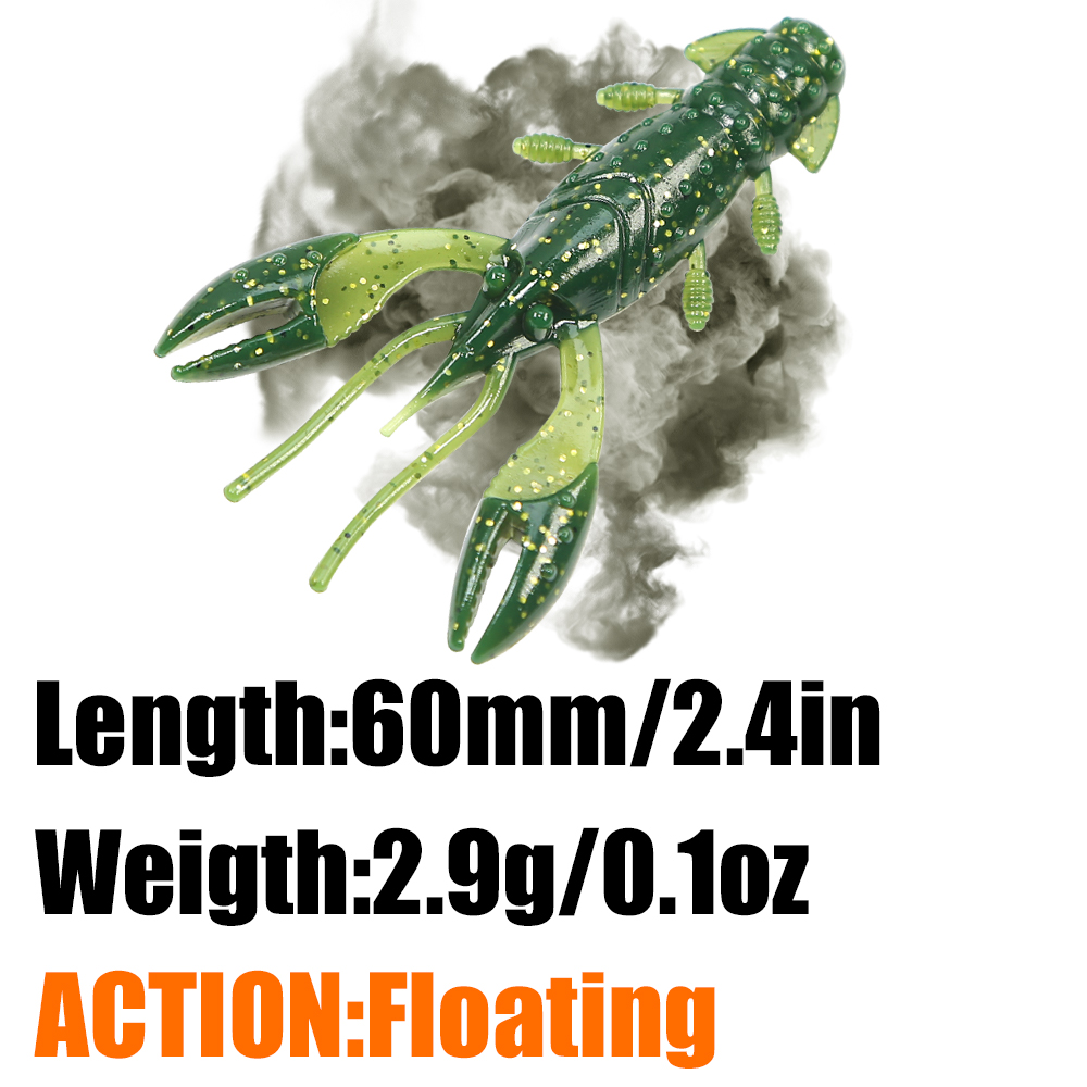 Плавающие приманки PEAK Craws  – обзор и цена Fishing Lure Soft Plastic