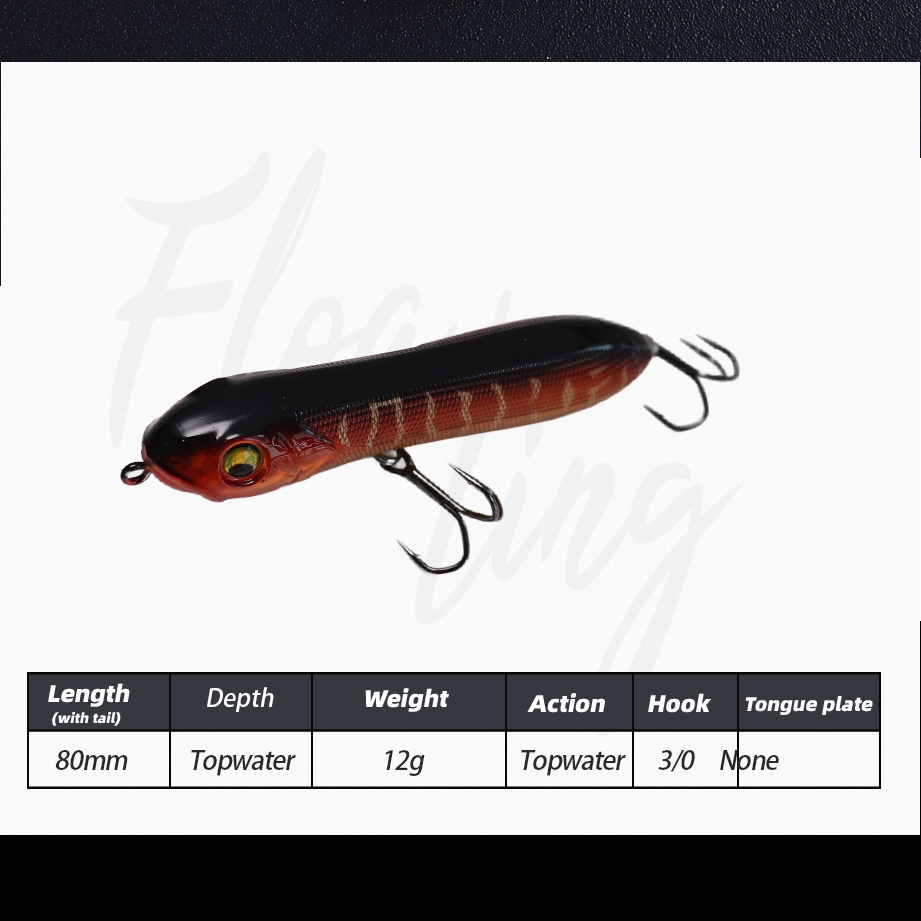 Shuangsheng 80 мм Topwater Cla – обзор и цена Fishing Lure Topwater