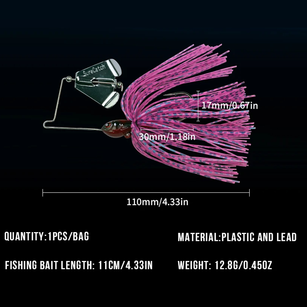 1 шт., 12,8 г, спиннербейт, ры – обзор и цена Fishing Lure Blade Bait