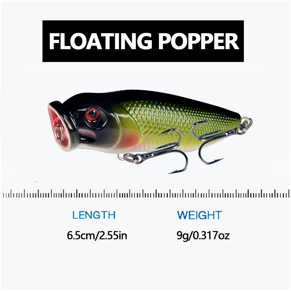 1 шт. Поппер-воблер для рыбалк – обзор и цена Fishing Lure Topwater