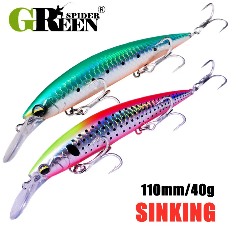 GREENSPIDER тяжелый вес гольян – обзор и цена Fishing Lure Jerkbait