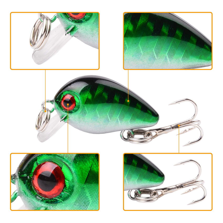30 мм 2g Crazy воблер мини Top – обзор и цена Fishing Lure Crankbait